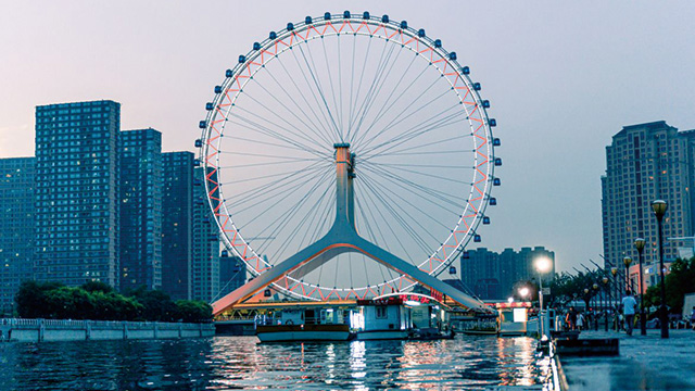 Tianjin Eye and Haihe River